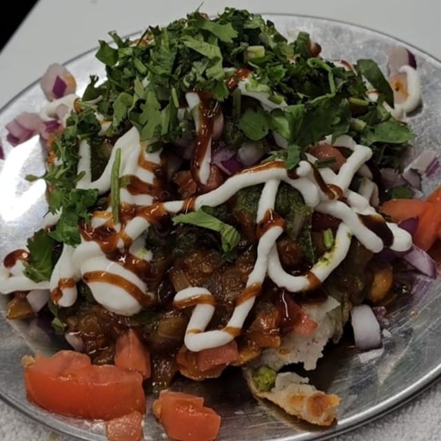 Chana Samosa Chat.