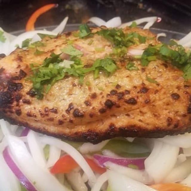 Tandoori Salmon.